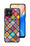 Honor X8 4G Protective Case Cover Mandala Squares Pattern