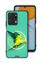 غطاء حماية لهاتف Honor X7a بتصميم فن تجريدي ببغاء