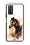 Honor 10X Lite Protective Case Cover Horse Abstract Art - 2