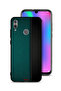 غطاء حماية جلدي بنقشة لهاتف Honor 10 Lite