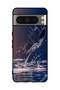 غطاء حماية لهاتف Google Pixel 8 Pro - قطرات الماء - فراشة