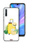غطاء حماية لهاتف Huawei Y8p بتصميم فني رقمي صيفي