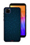 Huawei Y5p Protective Case Cover Digital Art Leaves Pattern
