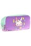 Kids Green Purple, Cute Rabbit, Girls' Three-Eye School Pencil Bag - L8242