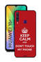 Huawei Y6p Protective Case Cover Keep Calm And Dont Touch My Phone