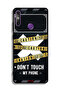 Huawei Enjoy 20e Protective Case Cover Caution Never Touch My Phone - 2