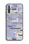 Huawei P Smart S Protective Case Cover Newspaper Pieces - 2
