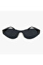 Mireya Black Vintage & Retro Rimless Sunglasses