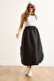 Women's White Black Slit Trend Midi Dress Elb-19002480 - 3