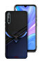 غطاء حماية لهاتف Huawei Y8p بتصميم نسر فني تجريدي رقمي