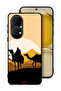 Huawei P50 Protective Case Cover Camels In Desert Art