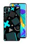 غطاء حماية لهاتف هواوي P30 Pro برسومات أيقونات لعبة الحبار