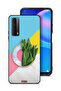 Huawei P smart (2021) Protective Case Cover Leaves Abstract Pattern