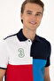 Men's Regular Fit Cobalt Blue Polo Neck T-Shirt 50300154-Vr077 - 2