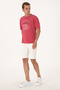Men's Comfort Fit Cherry Crew Neck T-Shirt 50300239-Vr223 - 4