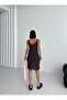 Brown Mini Knitwear Beach Dress - 3