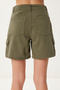 Denim Shorts with Faded Effect Pockets - 6