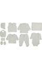 Butterfly Embroidered Stone Baby Girl Newborn 10 Piece Hospital Release Bodysuit Set - 4