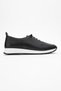 Women's Lace-Up Casual Shoes Black Skin - 2