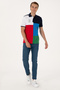 Men's Regular Fit Cobalt Blue Polo Neck T-Shirt 50300154-Vr077 - 4