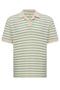 Apaş collar striped knitted men's t-shirt - 7