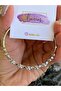Round Stone Detail Clamp with Golden Craftsmanship (Interior Diameter 6 cm) - 4