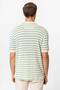 Apaş collar striped knitted men's t-shirt - 6
