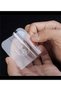 4 Pieces of Single Transparent Hanger with Self-Adhesive Metal Hooks - 2