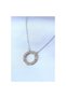 316L Steel Silver Color Zircon Stone Gold Detail Xoxo Women's Necklace