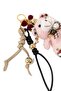 Keychain Bag Charm. Mirror Ornament. Bag Accessory. Plush Teddy Bear Rope Bag Charm with Keychain Earrings. - 8