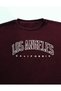Unisex Women/Men Los Angeles Custom Colorful Oversize Crew Neck Cotton Sweatshirt - 3