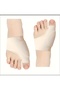 Le-Tao 1 Pair (2 Pieces) Flexible Foot Protection Cover & Hallux Splint - Beige Color, Spandex Material - 5