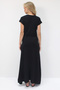 Women's Black Crew Neck Double Pocket Stitching Detail Sleeveless Modal Fabric Dress Alc-X14213 - 5