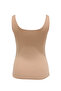 Women's Dark Beige Square Collar Thick Strap Sandy Blouse Alc-X13449 - 4