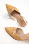 Nude Straw Women's Classic Heeled Shoes 20681 - 5