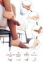 2-Pack Silicone Heel Protector Shirts |   Insole Comfort Socks |   Soft Flexible Heel Covering - 5