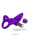Inel vibrator pentru penis, violet - 3