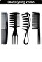 Professional 3-Piece Men's Combing Blow Dry Brush Series + 4-Piece Styling Comb - 2