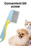 Short Handle Classic Hair Lice Comb Pet and Children Metal Toothed Lice Flea Comb Every Home Need - 3