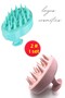 Pink And Blue Shower Comb Silicone Toothed Shampoo Brush Set of 2 Shower Brush Scalp Comb