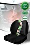 Visco Vehicle Waist and Sitting Cushion Set Orthopedic Driver Seat Support Comfort Pillow for Car - 2
