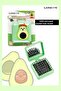Avocado Figured Mirrored Pocket Hair Brush 1950 – Portable, Travel Size