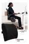 Unisex Black Orthopedic Seat Cushion Car Chair Lumbar Back Support Waist Upright Posture Support