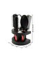Mirror Hair Brush with Holder 5-Piece Air Cushion Comb Brush Set Women Men Comb Cosmetic Set - 3