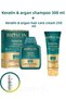 Keratin & Argan Repair Shampoo 300 ml + Keratin & Argan Hair Care Cream 250 ml + Facial Cleansing Gel