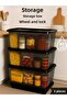 60 Lt Storage Box with Wheels (Set of 3) - Transparent Storage Box with Lock, Suitable for Food Contact - 5