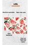 Digital Printing Summer Themed Watermelon Patterned Modern Set of 2 Bath Mat Bathroom Carpet (60X100 40X60) - 4
