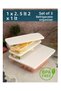 3-Piece Storage Container with Lid, Suitable for Refrigerator Organizer, Microwave and Freeze 4.5Lt