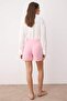 Pink Striped Linen Content City Boy Shorts & Bermuda Twoss25Sr00230 - 5