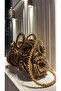 Handmade Rose Straw Hand Shoulder Bag with Beaded Straps (37X30Cm) - 2